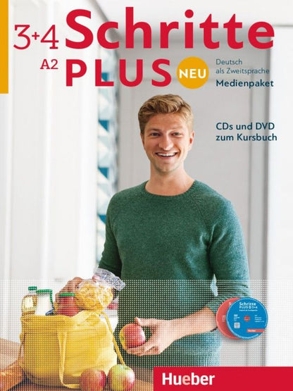 Angela Pude: Schritte plus Neu 3+4. Medienpaket, DVD + 5 Audio-CDs. Deutsch als Zweitsprache