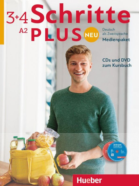 Angela Pude: Schritte plus Neu 3+4. Medienpaket, DVD + 5 Audio-CDs. Deutsch als Zweitsprache
