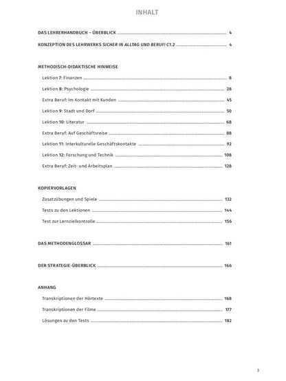 Sonke Andresen: Sicher in Alltag und Beruf! C1.2. Lehrerhandbuch. Deutsch als Zweitsprache