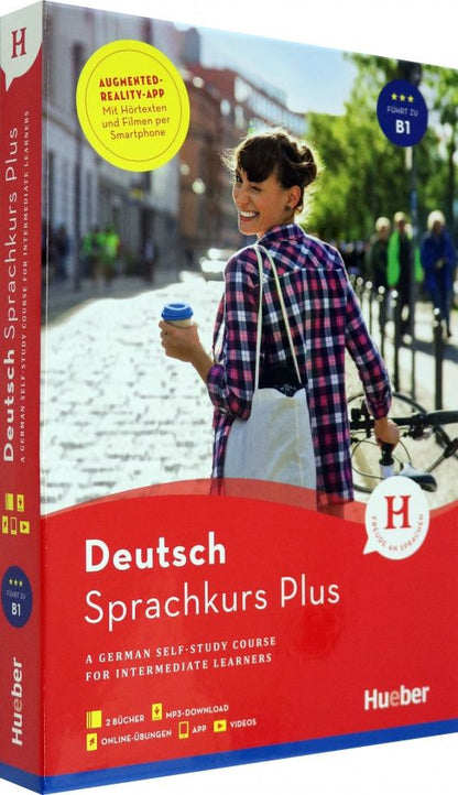 Sabine Hohmann: Hueber Sprachkurs Plus Deutsch B1 mit Audios und Videos online, App, Online-Übungen und Begleitbuch