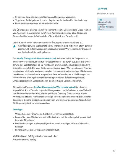 Lilli Brill: Deutsch Großes Übungsbuch Wortschatz aktuell A2-C1