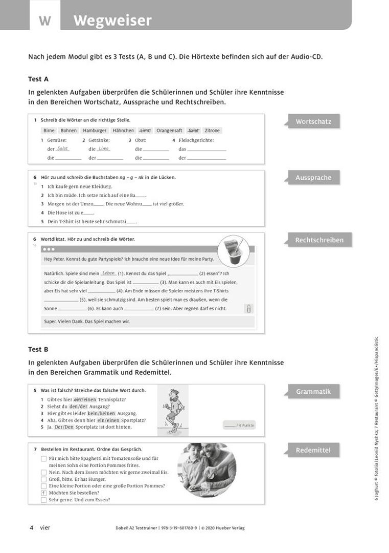 Kerstin Zulsdorf: Dabei! A2. Testtrainer mit Audio-CD. Deutsch für Jugendliche. Deutsch als Fremdsprache