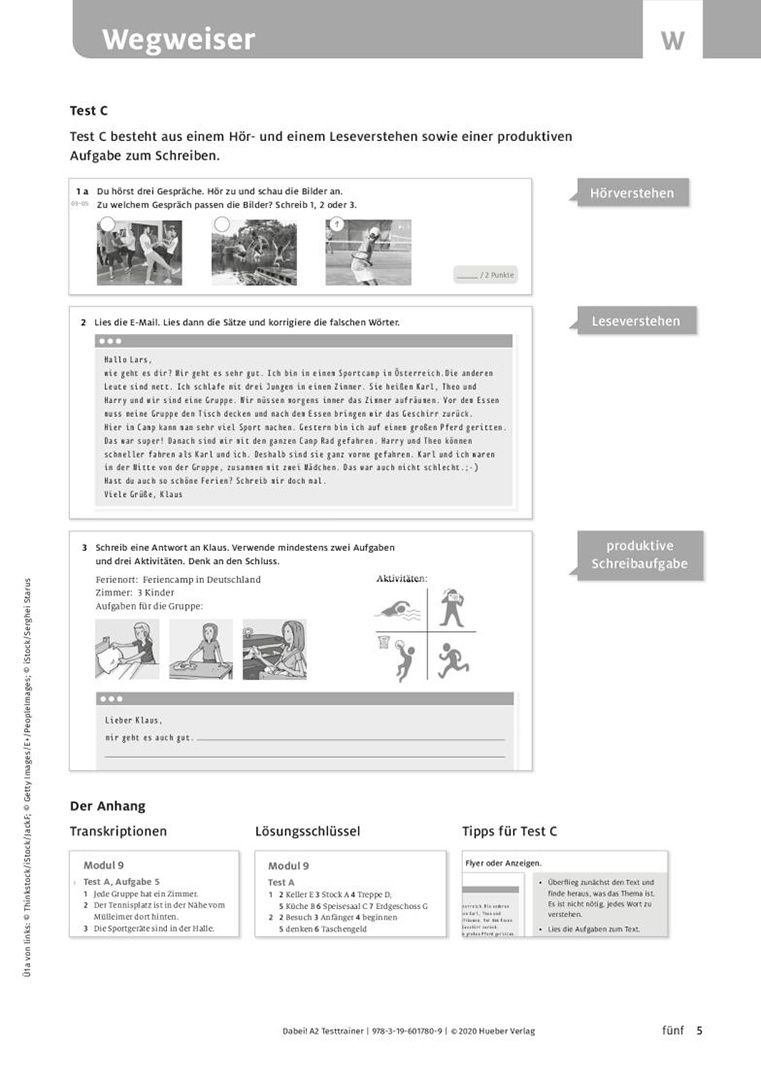 Kerstin Zulsdorf: Dabei! A2. Testtrainer mit Audio-CD. Deutsch für Jugendliche. Deutsch als Fremdsprache