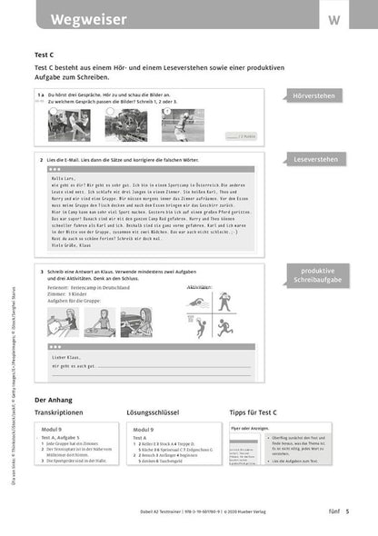 Kerstin Zulsdorf: Dabei! A2. Testtrainer mit Audio-CD. Deutsch für Jugendliche. Deutsch als Fremdsprache