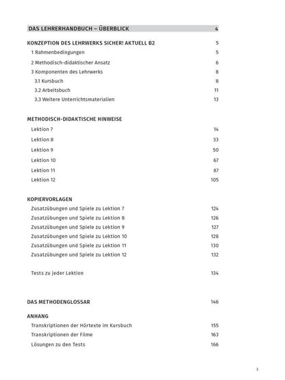 Susanne Wagner: Sicher! aktuell B2.2. Lehrerhandbuch. Deutsch als Fremdsprache