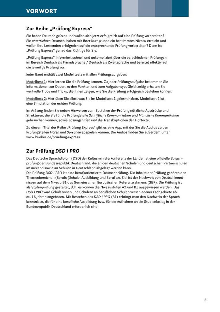 Thomas Polland: Prüfung Express - DSD I PRO. Übungsbuch mit Audios Online