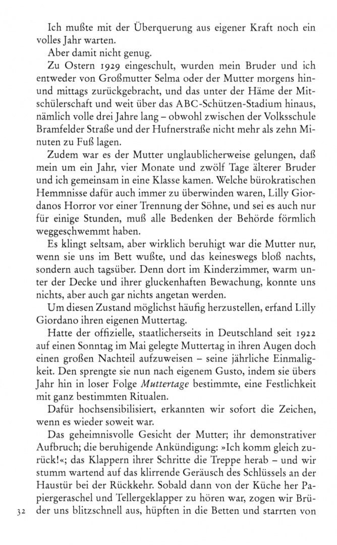 Ralph Giordano: Erinnerungen eines Davongekommenen