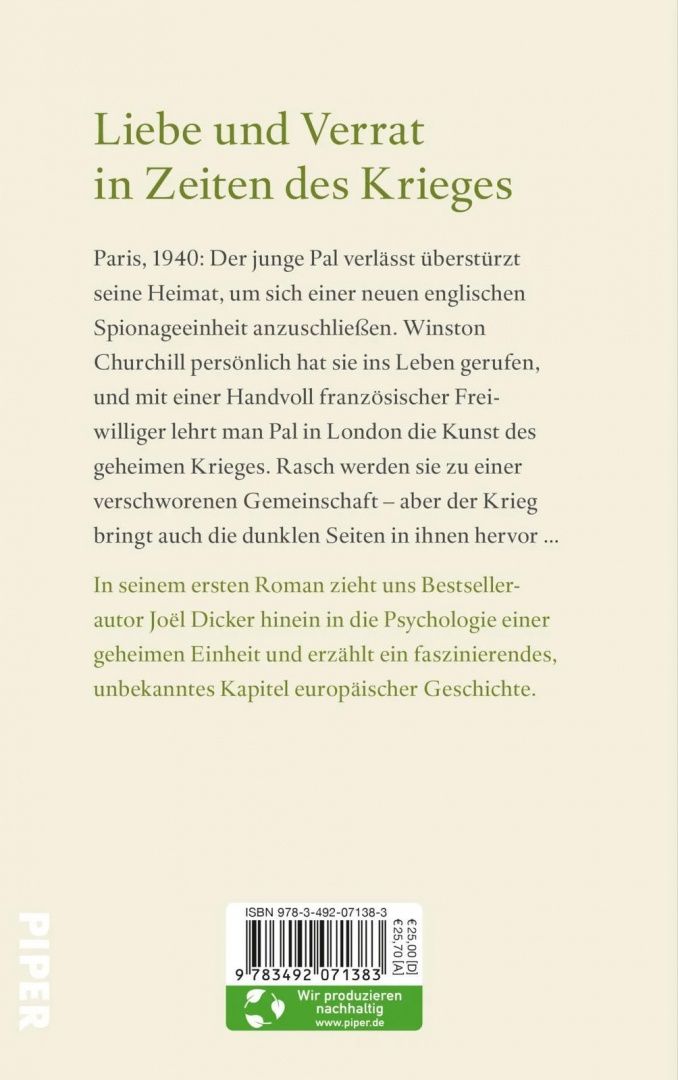 Joel Dicker: Die letzten Tage unserer Väter