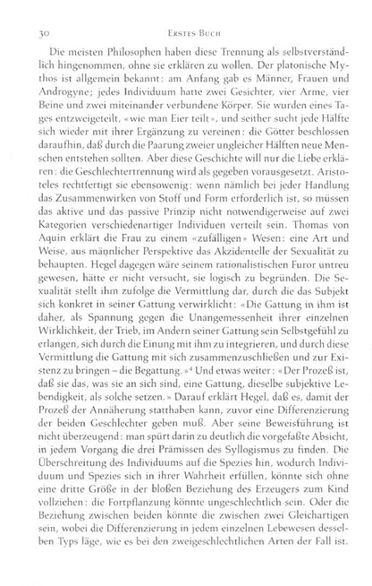 Beauvoir de: Das andere Geschlecht. Sitte und Sexus der Frau