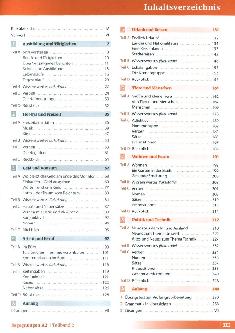 Szilvia Szita: Begegnungen A2+. Teilband 2. Integriertes Kurs- und Arbeitsbuch