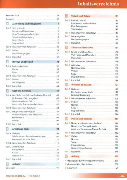 Szilvia Szita: Begegnungen A2+. Teilband 2. Integriertes Kurs- und Arbeitsbuch
