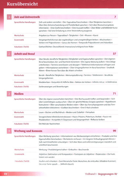 Szilvia Szita: Begegnungen B1+. Teilband 1. Integriertes Kurs- und Arbeitsbuch