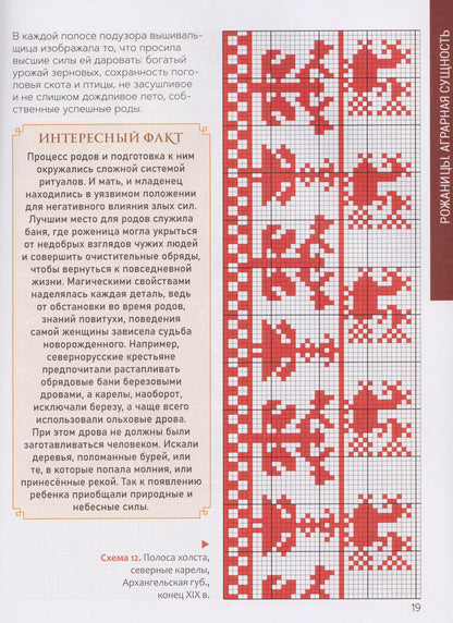Альбом старинной вышивки. Более 75 схем