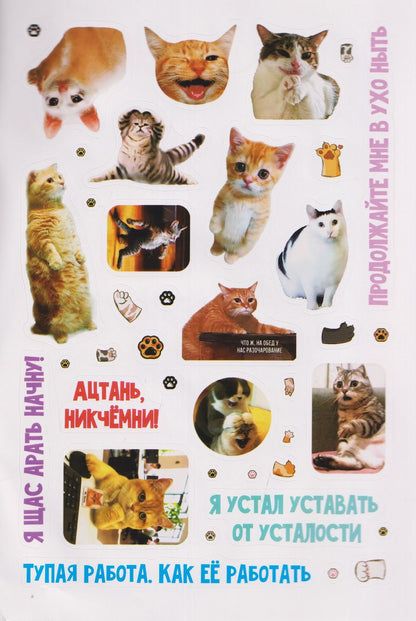 Мяумемы. Котостикеры с ВАУ-эффектом! Наклейки