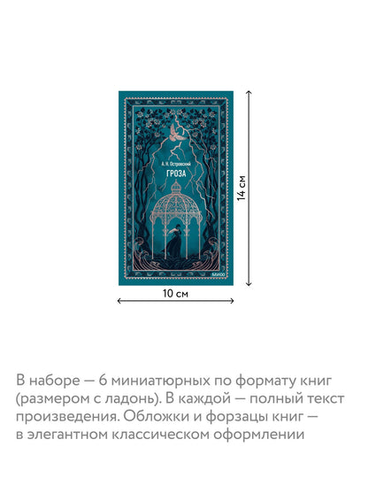 Комплект из книг в подарочной коробке "Подарок книголюбу. Коллекция русской классики"