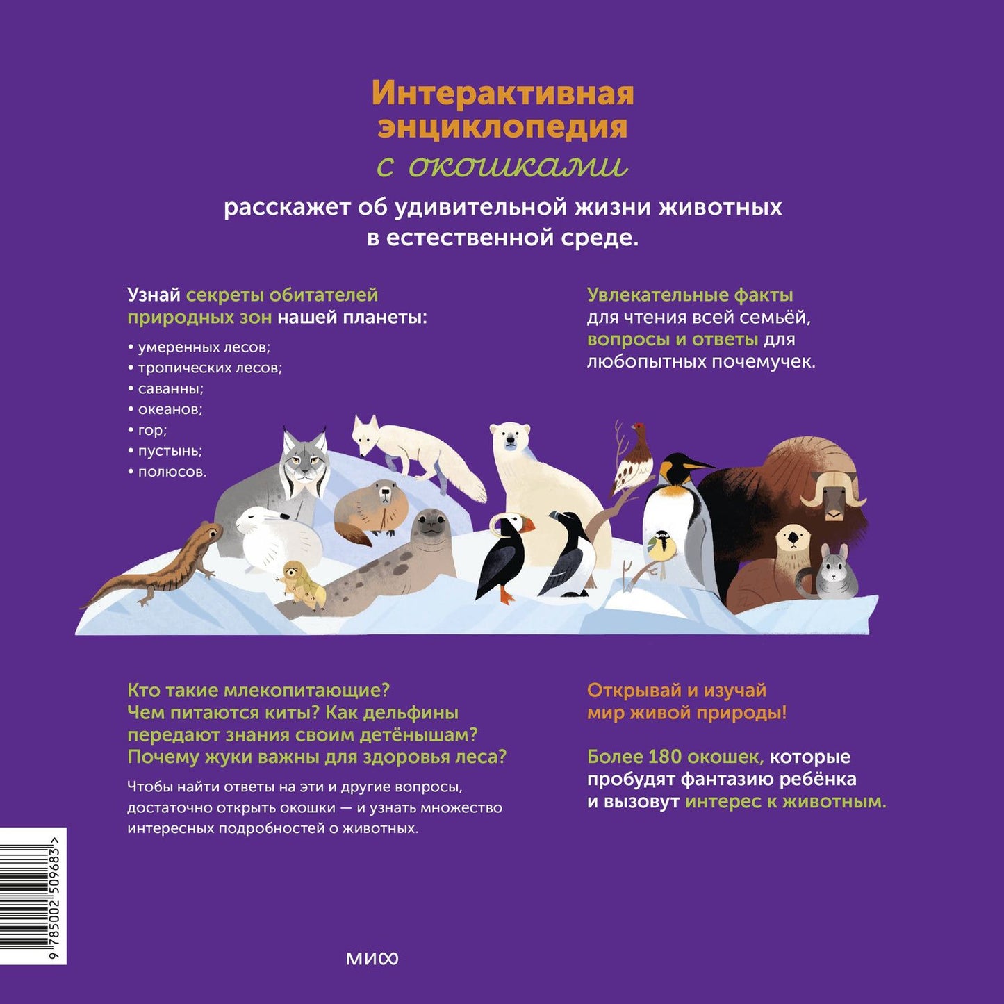 Эммануэль Кеси-Лепти: Моя энциклопедия с окошками. Животные. Открывай и изучай!