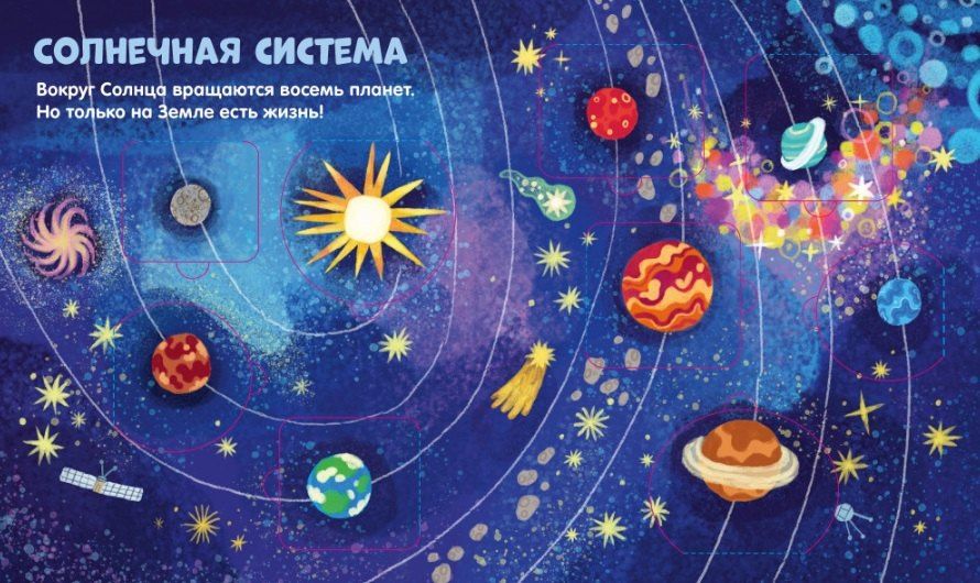 Космос. Книжка с окошками