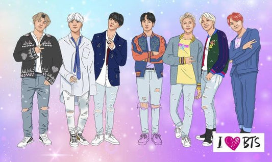 Чехол для карточек "I love BTS"