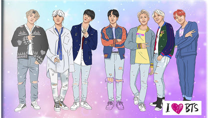 Чехол для карточек "I love BTS"