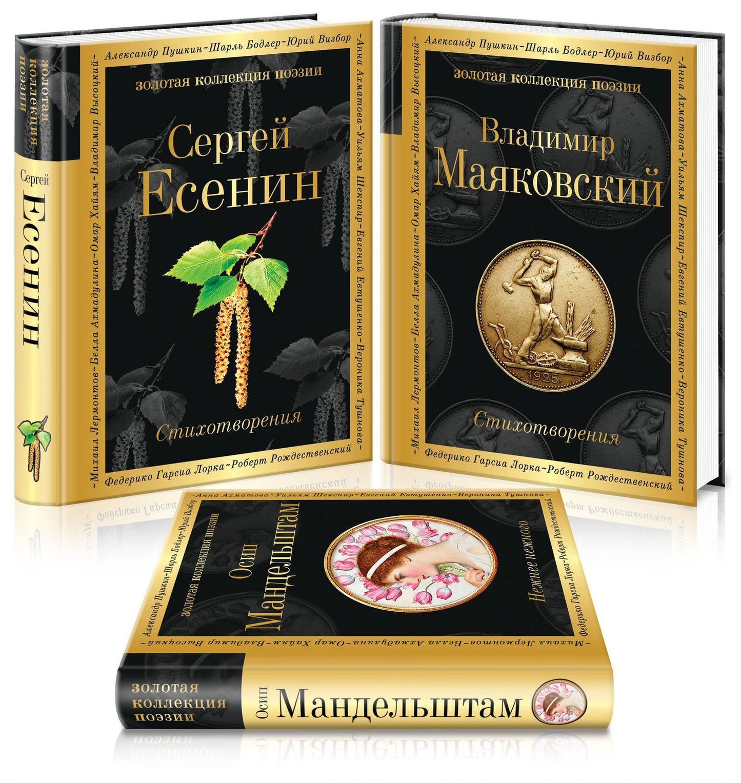 Сергей Есенин: Главные поэты Серебряного века: Сергей Есенин. Владимир Маяковский. Осип Мандельштам (комплект из 3 книг)