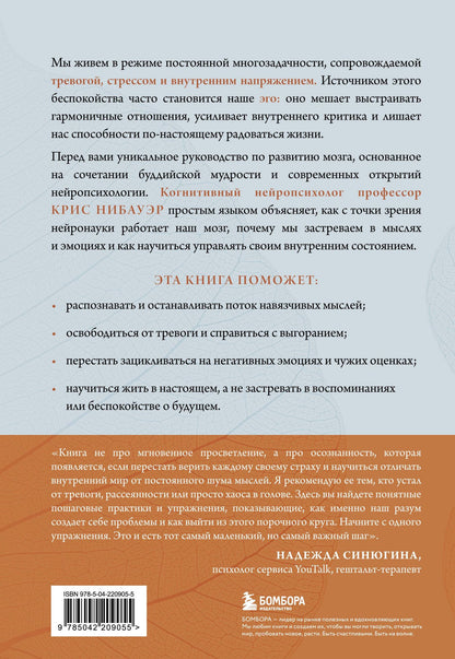 Крис Нибауэр: Успокоить тревожный мозг. Нейропсихологические техники для освобождения от тревоги и самокритики