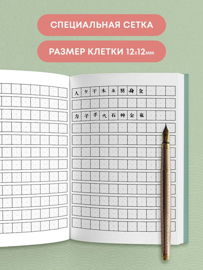 Тетрадь для иероглифов (Фудзи и сакура)