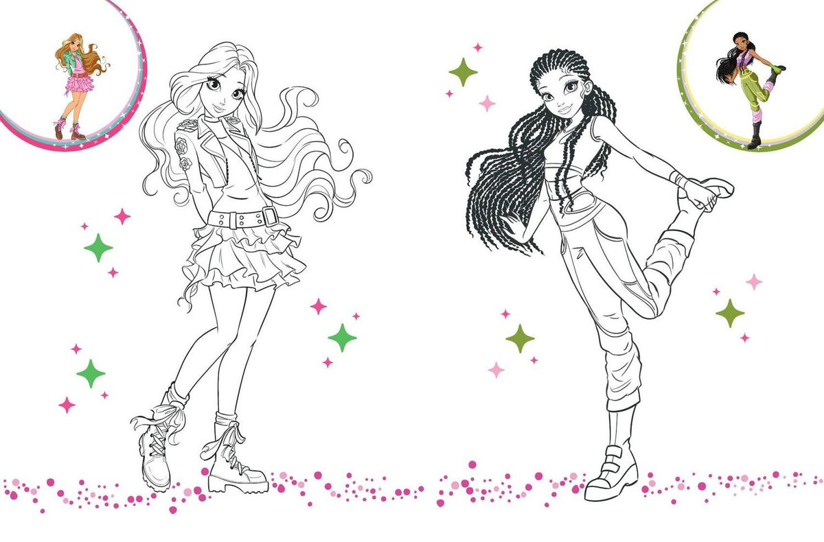 Winx Club. Волшебная команда. Раскраска по образцу