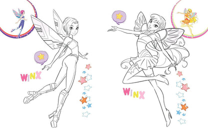Winx Club. Волшебная команда. Раскраска по образцу