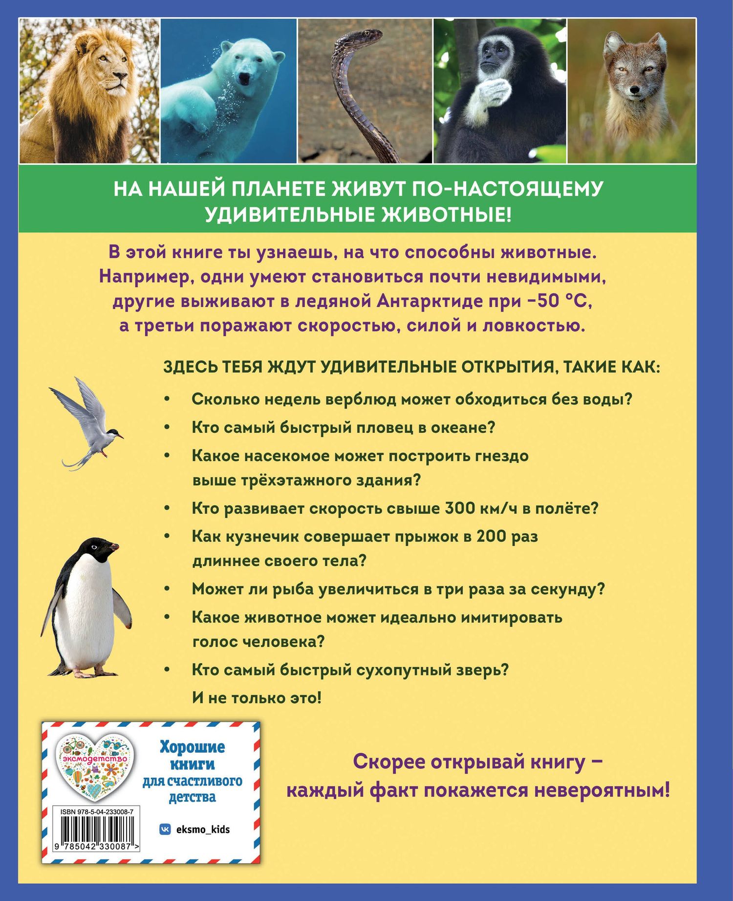 Удивительные животные нашей планеты
