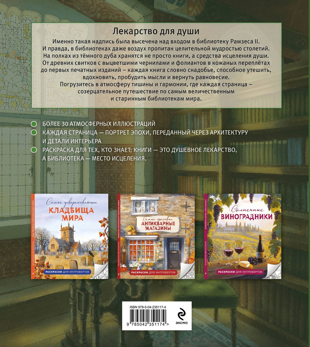 Самые атмосферные библиотеки мира. Раскраски для интровертов