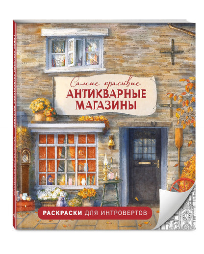 Самые красивые антикварные магазины. Раскраски для интровертов