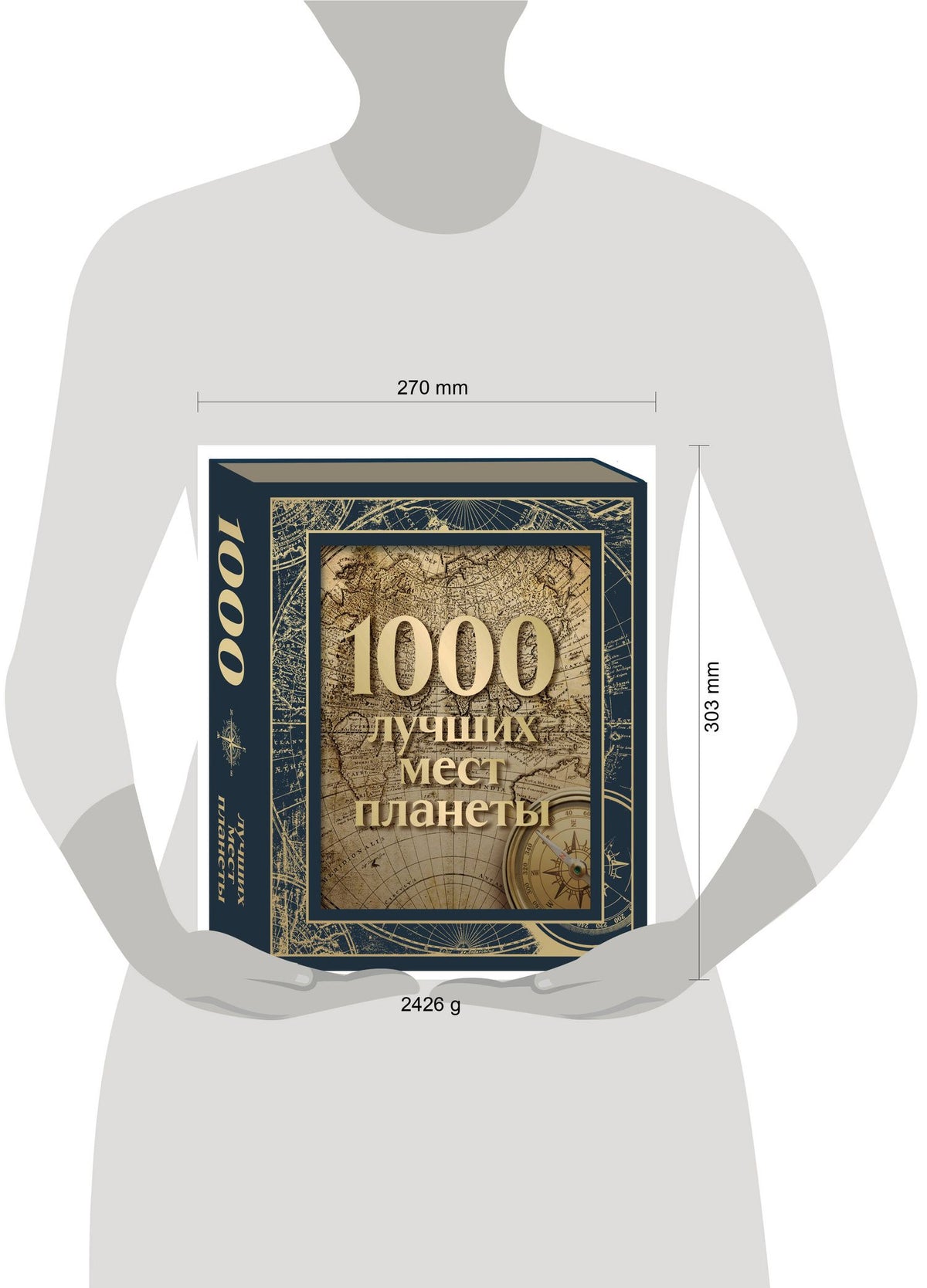 1000 лучших мест планеты. Коллекционное подарочное издание в коробе (+ открытка в подарок)