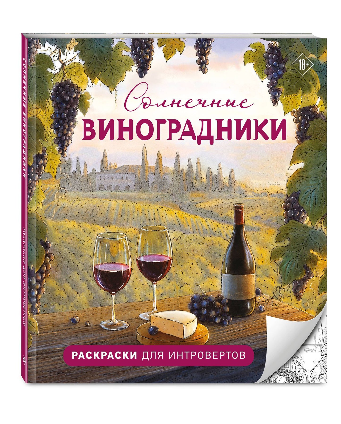 Солнечные виноградники. Раскраски для интровертов
