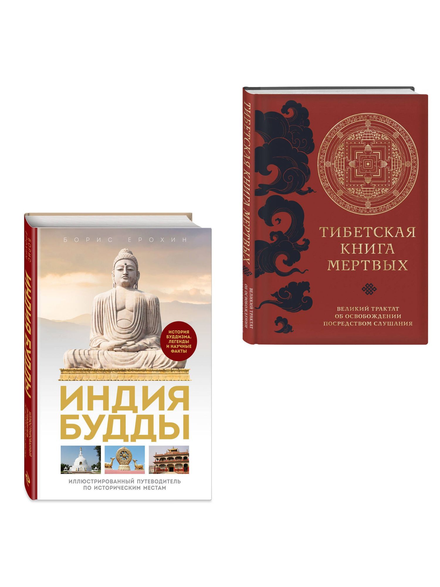 Комплект из 2х книг: Тибетская книга мертвых + Индия Будды. Иллюстрированный путеводитель по историческим местам
