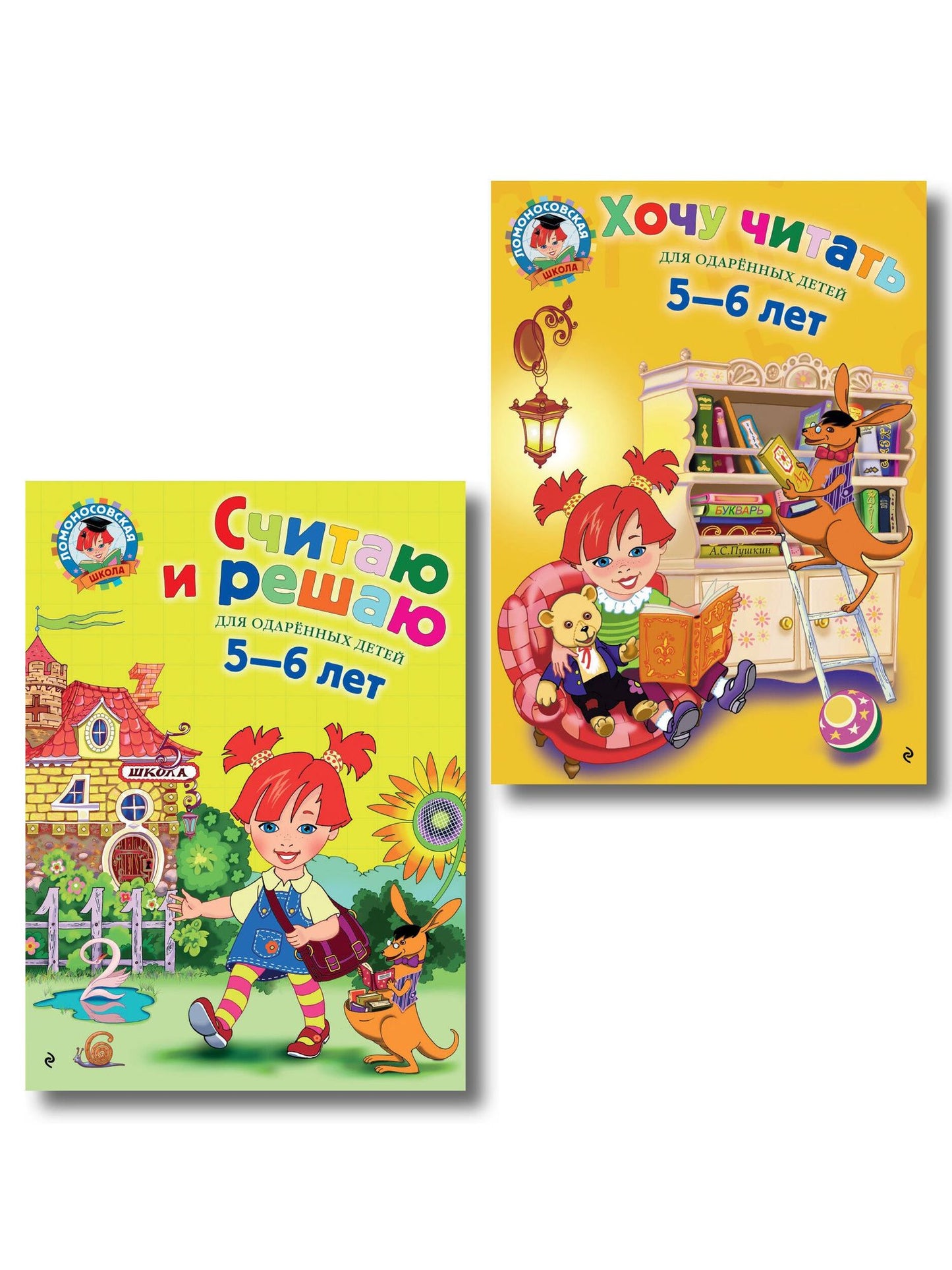Считаю и решаю: для детей 5-6 лет + Хочу читать: для детей 5-6 лет
