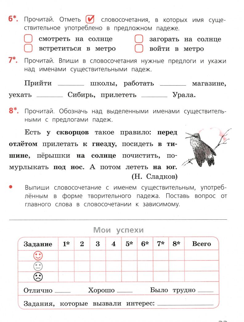 Валентина Канакина: Русский язык. 4 класс. Тетрадь учебных достижений