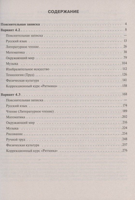 ПрРП по учебным предметам и коррекционным курсам НОО слабовидящих обучающихся. Варианты 4.2, 4.3. 1 класс
