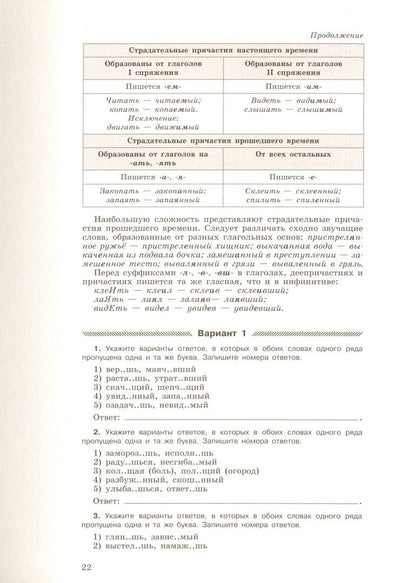 Русский язык. Твой курс подготовки к ЕГЭ. Задания для самоподготовки с комментированными ответами