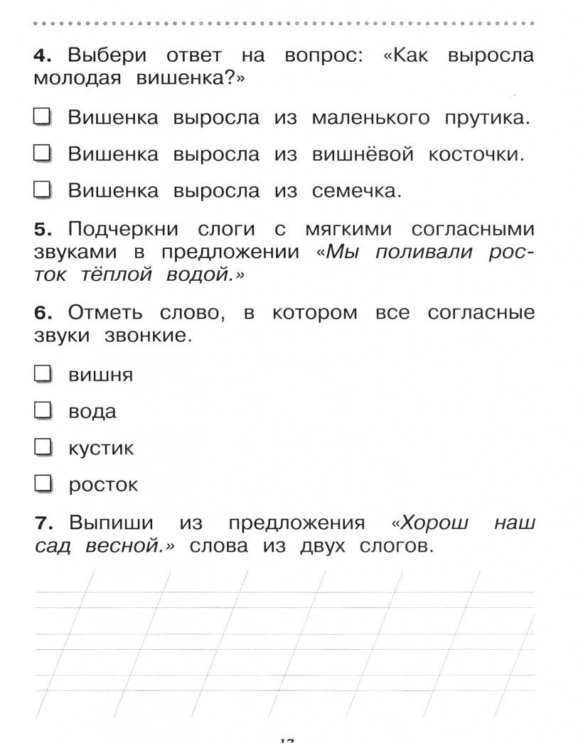Людмила Сильченкова: Русский язык. 1 класс. Тетрадь для проверочных работ
