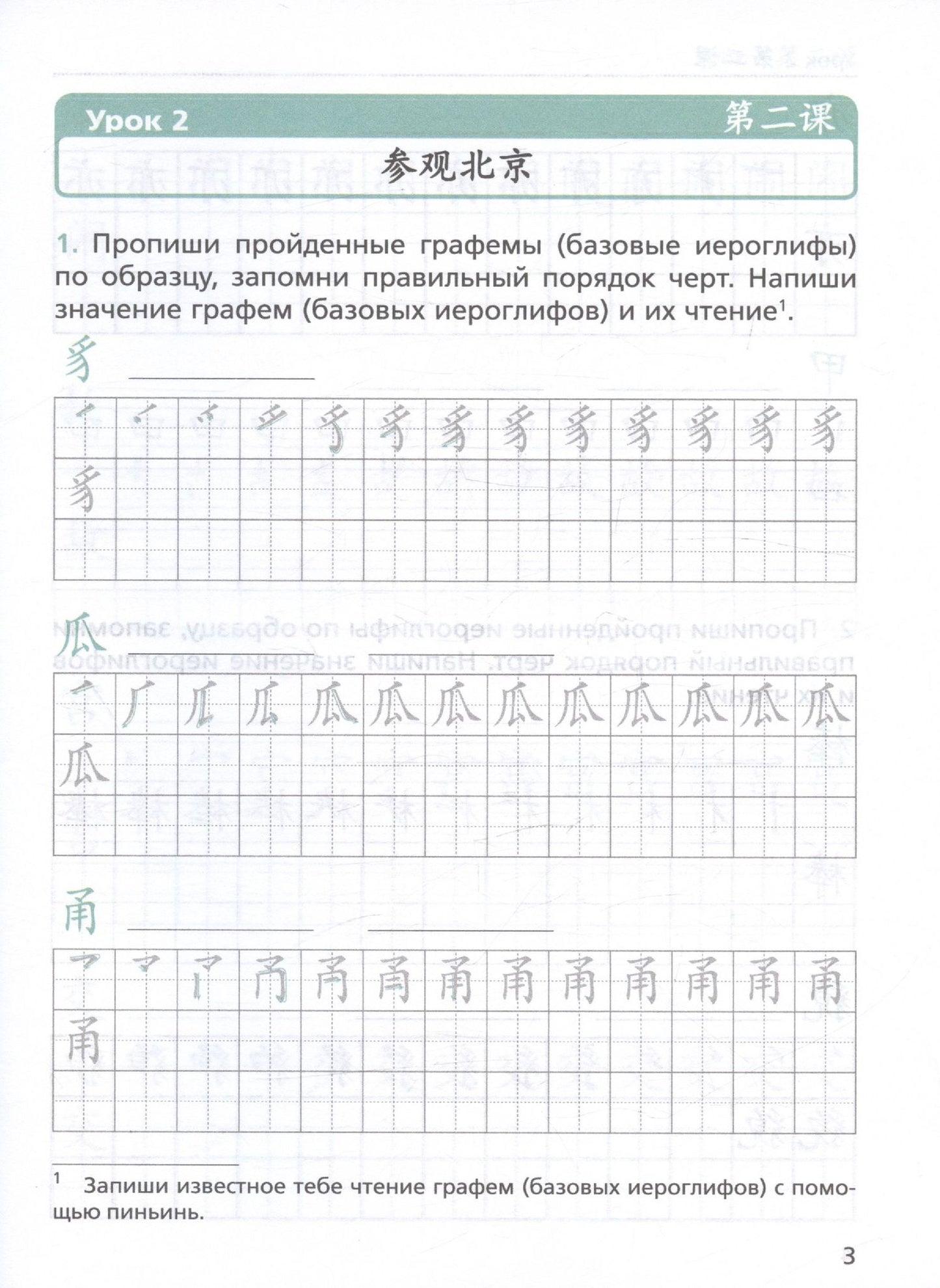 Лилия Холкина: Китайский язык. Второй иностранный язык. 8 класс. Прописи