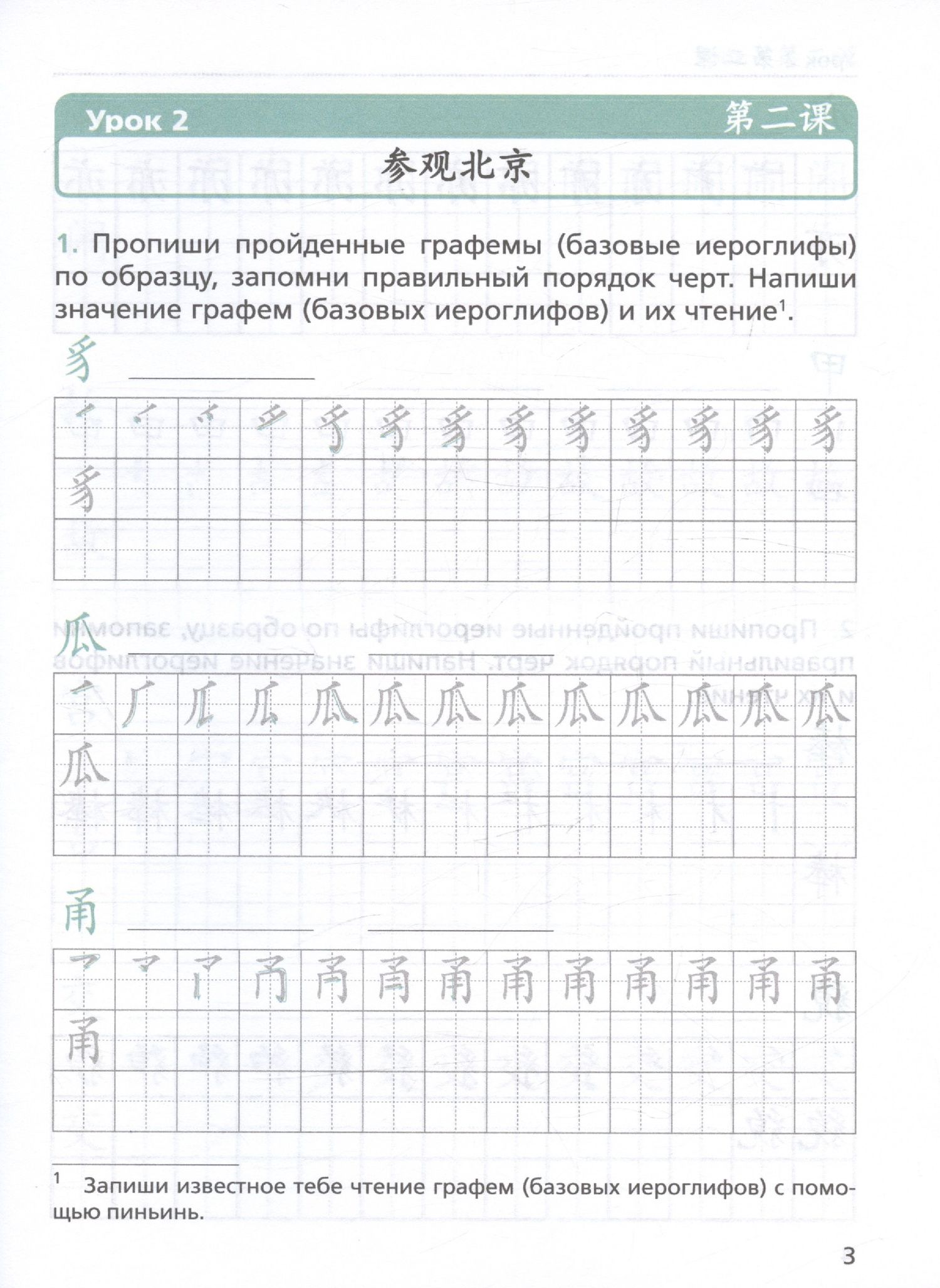 Лилия Холкина: Китайский язык. Второй иностранный язык. 8 класс. Прописи