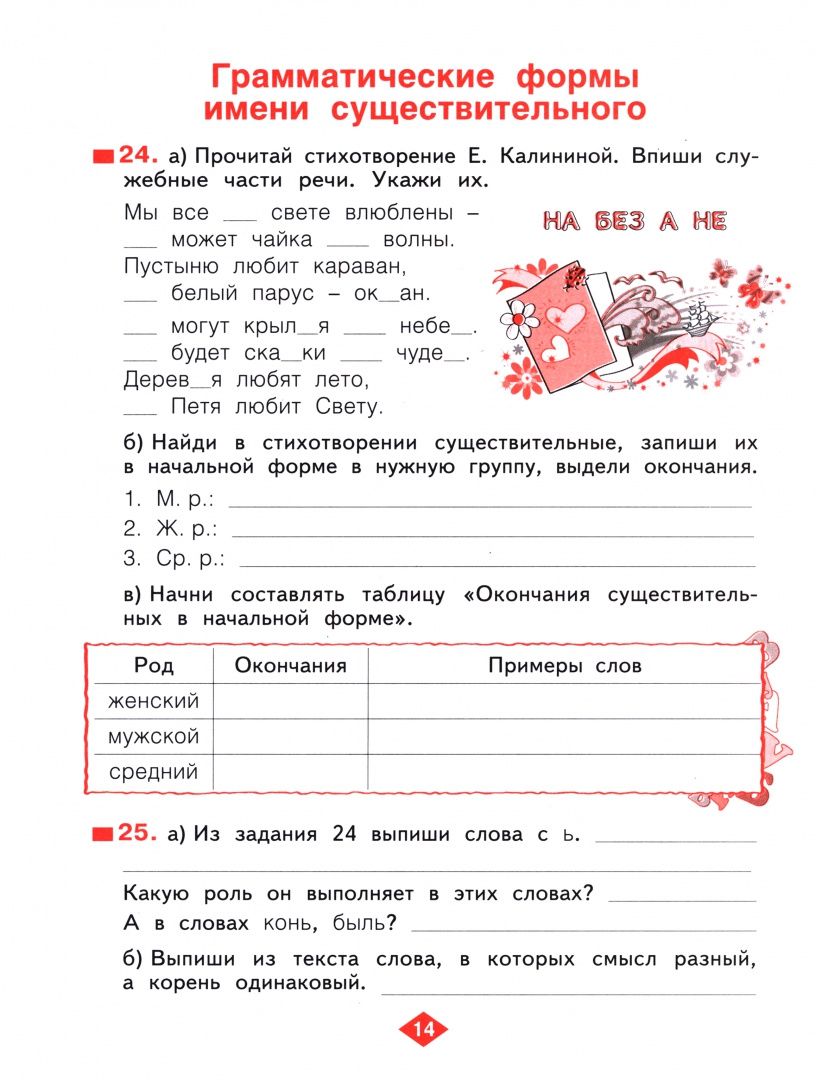 Наталия Нечаева: Русский язык. 3 класс. Рабочая тетрадь. В 4-х частях. Часть 3