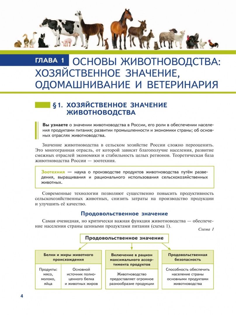 Эффективное животноводство и современные корма. 7-9 классы. Учебное пособие