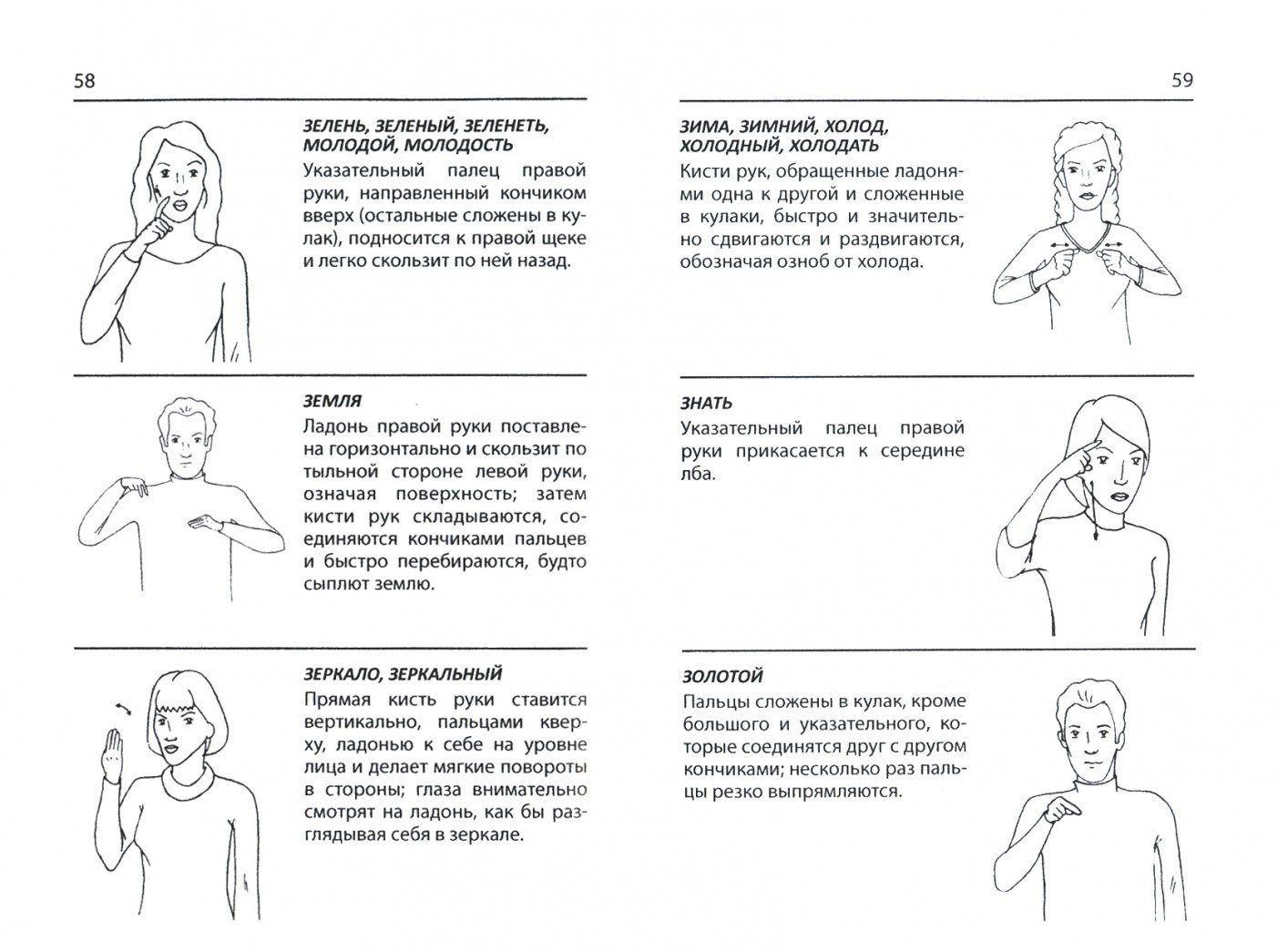 Краткий словарь русского жестового языка
