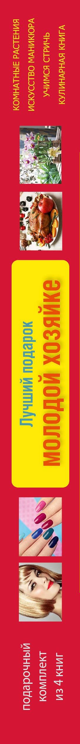 Лучший подарок молодой хозяйке. Подарочный комплект из 4х книг.