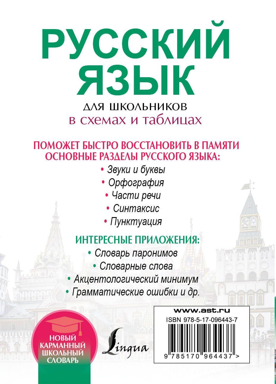Филипп Алексеев: Русский язык для школьников в схемах и таблицах