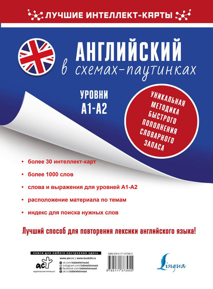 Коллектив авторов: Английский в схемах-паутинках. Уровни А1-А2