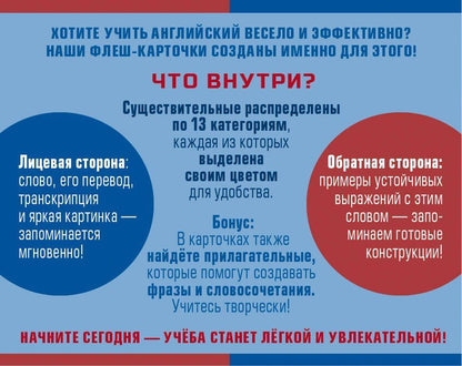 800 самых нужных английских слов и фраз. Флеш-карточки