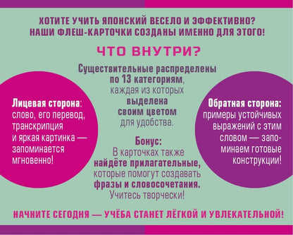 800 самых нужных японских слов и фраз. Флеш-карточки