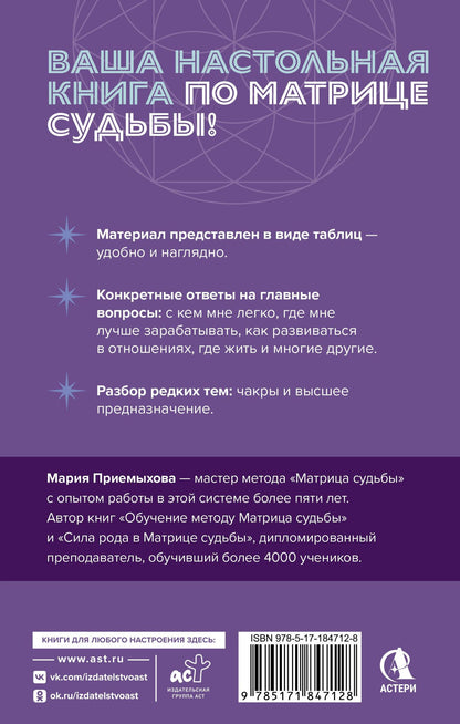 Мария Приемыхова: Подробный справочник по Матрице судьбы. Удобные подсказки и ответы по каждой точке